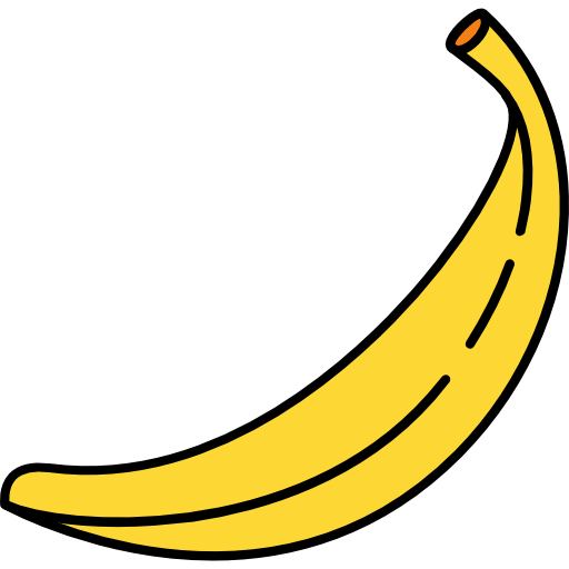 banana Icons Responsive Color 128px Ícone