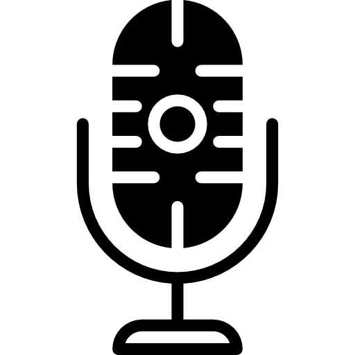 microfone Basic Miscellany Fill Ícone