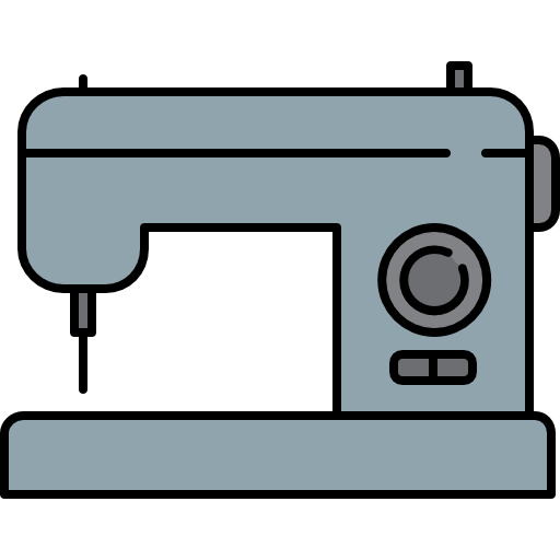 máquina de coser Icons Responsive Color 128px icono