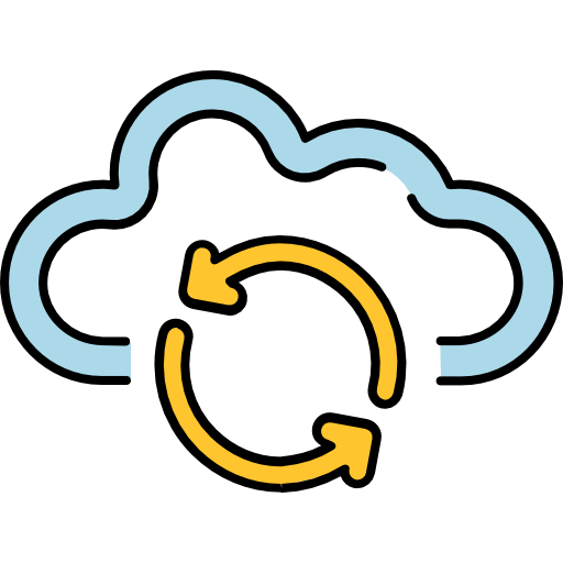 Computing cloud Icons Responsive Color 128px icon