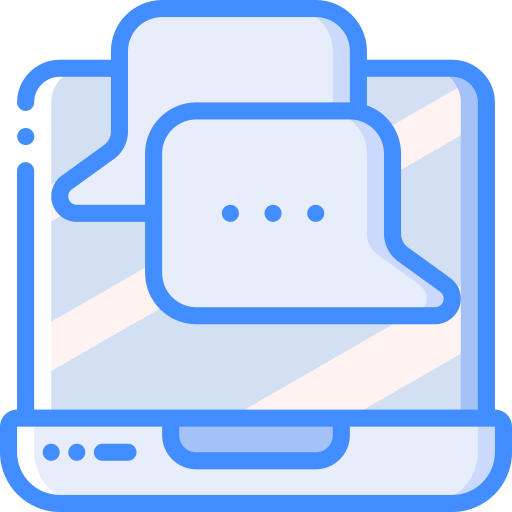 messaging Basic Miscellany Blue icon