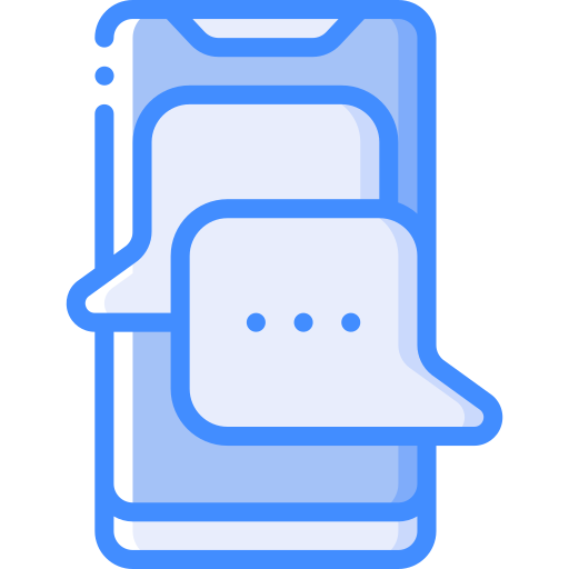 チャット Basic Miscellany Blue icon