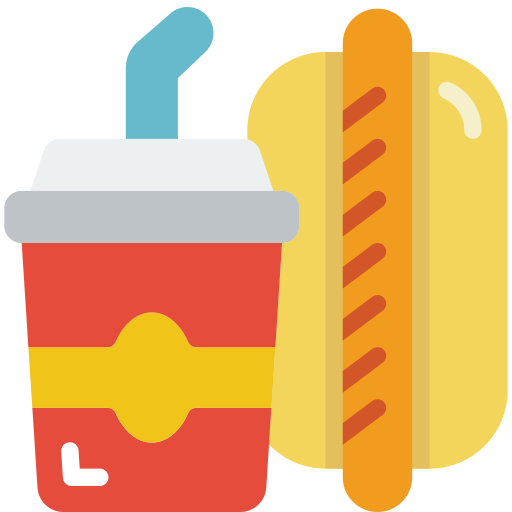 hotdog Basic Miscellany Flat icon