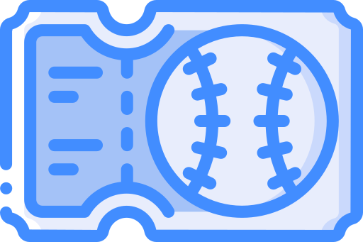Ticket Basic Miscellany Blue icon