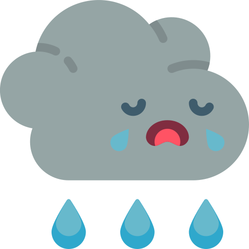 폭우 Basic Miscellany Flat icon