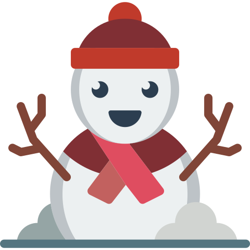 sneeuwman Basic Miscellany Flat icoon