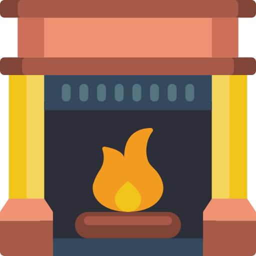 Fireplace Basic Miscellany Flat icon