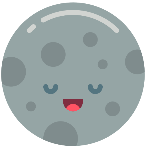 luna piena Basic Miscellany Flat icona