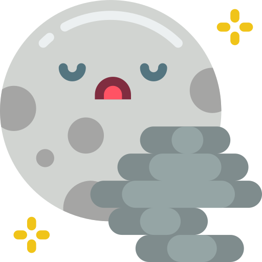 luna llena Basic Miscellany Flat icono