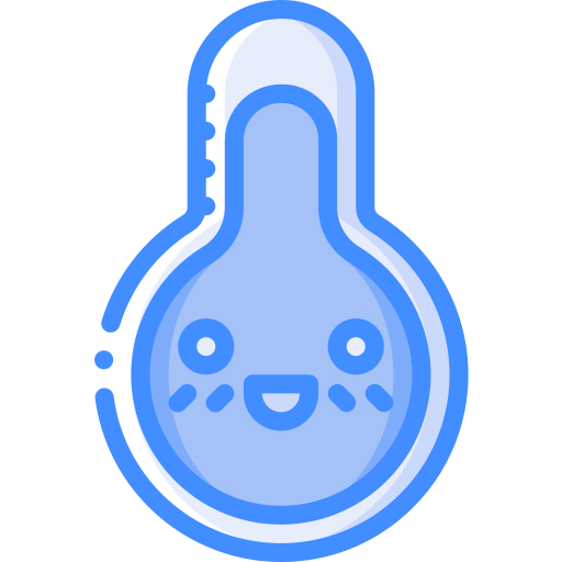 온도계 Basic Miscellany Blue icon