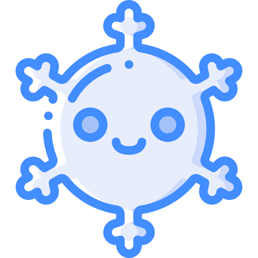 Snowflake Basic Miscellany Blue icon