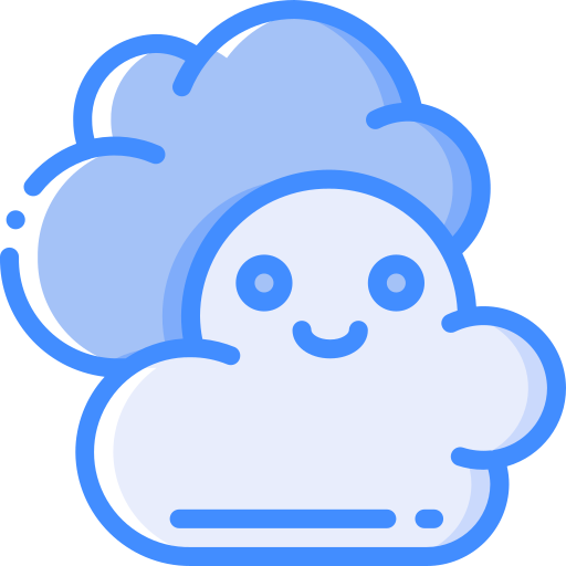 Cloudy Basic Miscellany Blue icon