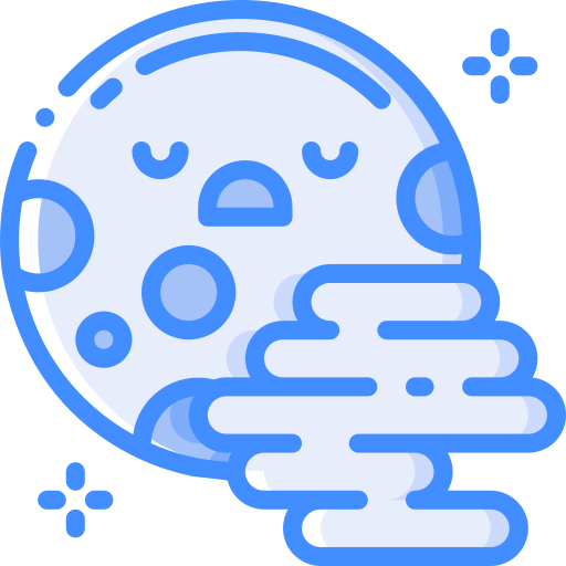 보름달 Basic Miscellany Blue icon