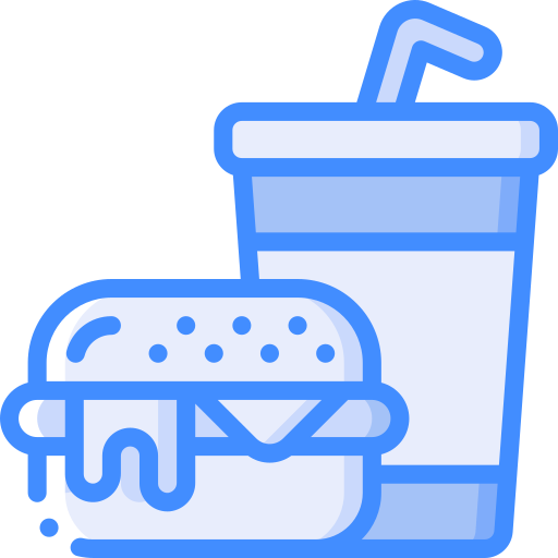 Burger Basic Miscellany Blue icon