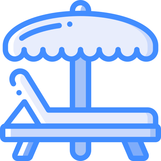 해변 의자 Basic Miscellany Blue icon