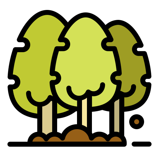 Forest Generic Outline Color icon