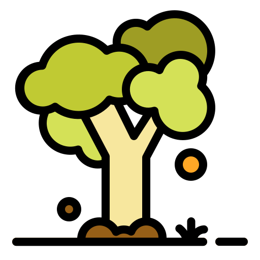 Tree Generic Outline Color icon