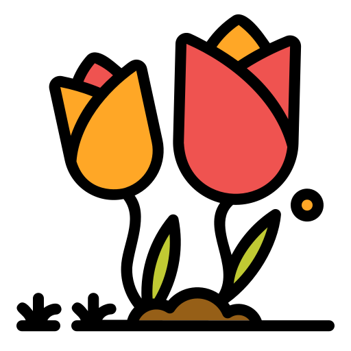 tulipan Generic Outline Color ikona