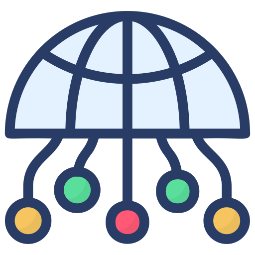 グローバルネットワーク Generic Outline Color icon