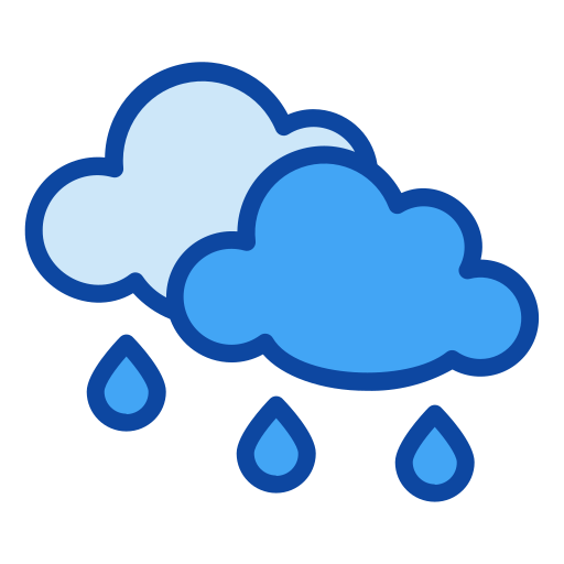 lluvia Generic Blue icono