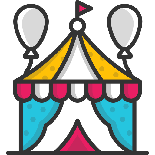 Цирковой шатер SBTS2018 Lineal Color иконка