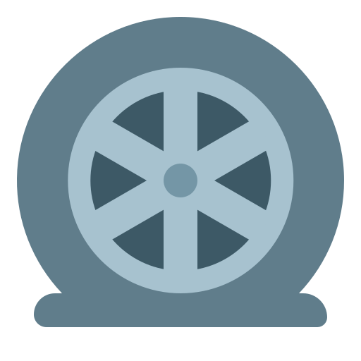neumático desinflado Generic Flat icono