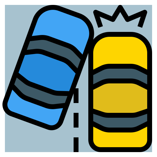 accidente automovilistico Generic Outline Color icono