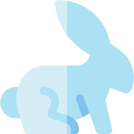 Rabbit Basic Rounded Flat icon