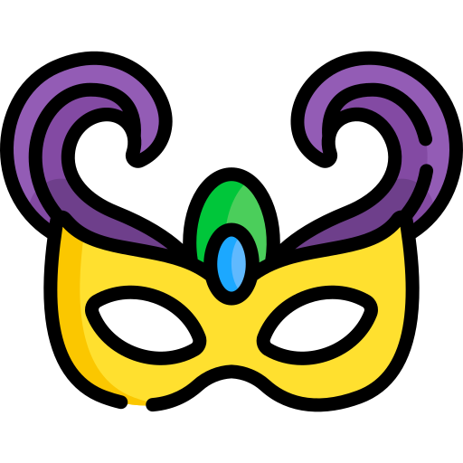 máscara de carnaval Special Lineal color icono