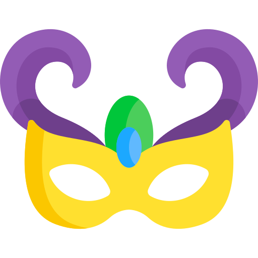 máscara de carnaval Special Flat icono