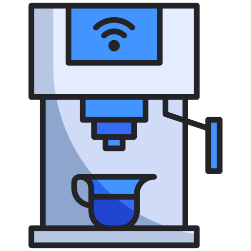 maszyna do kawy Generic Outline Color ikona