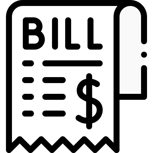 Bill Detailed Rounded Lineal color icon