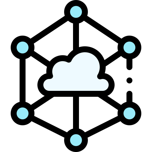 cloud-speicher Detailed Rounded Lineal color icon