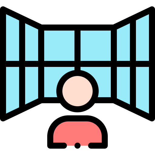 モニター Detailed Rounded Lineal color icon