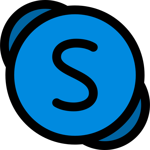 skype'a Generic Outline Color ikona
