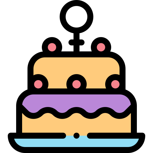 pastel Detailed Rounded Lineal color icono