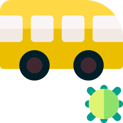 openbaar vervoer Basic Rounded Flat icoon