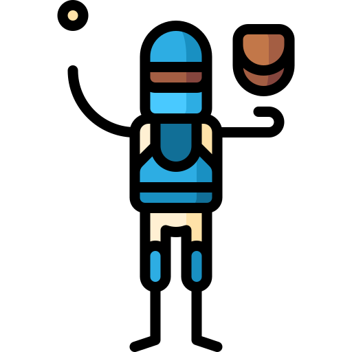 キャッチャー Puppet Characters Lineal Color icon