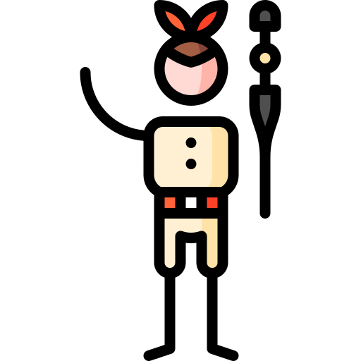 워밍업 Puppet Characters Lineal Color icon