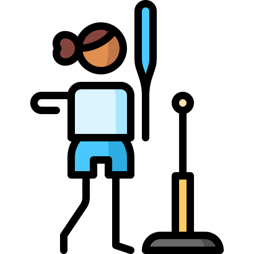 jugador de baseball Puppet Characters Lineal Color icono
