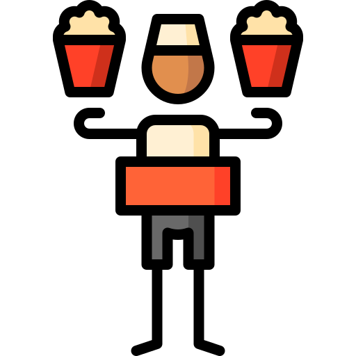 Seller Puppet Characters Lineal Color icon