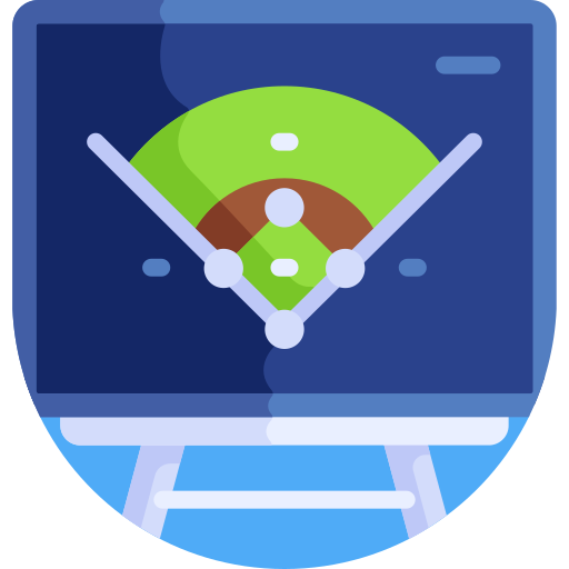 Бейсбол Detailed Flat Circular Flat иконка