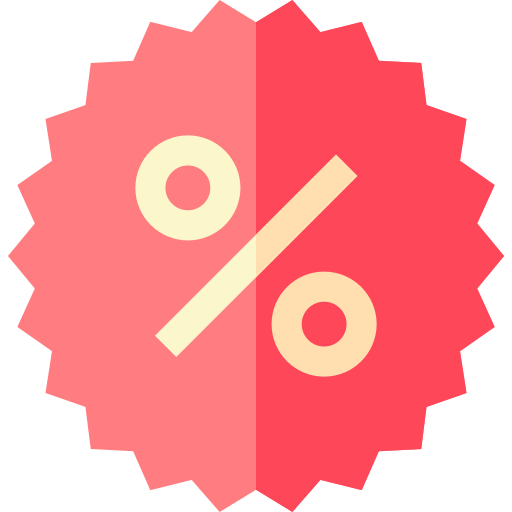 Discount Basic Straight Flat icon