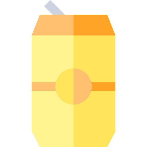 un soda Basic Straight Flat Icône