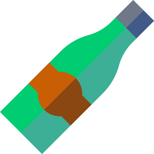 Wine Basic Straight Flat icon