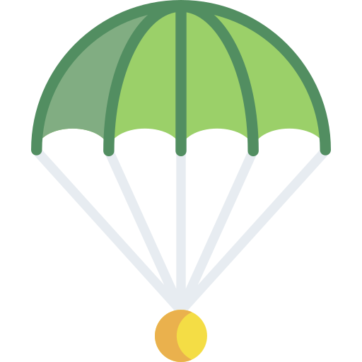 parachute Special Flat Icône