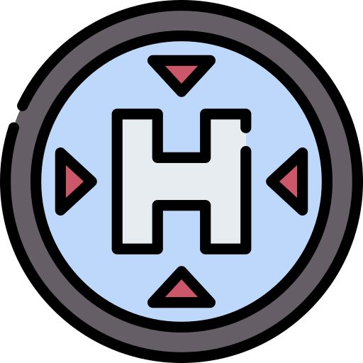 Heliport Special Lineal color icon