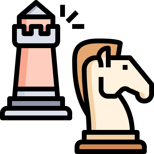 schaken Justicon Lineal Color icoon