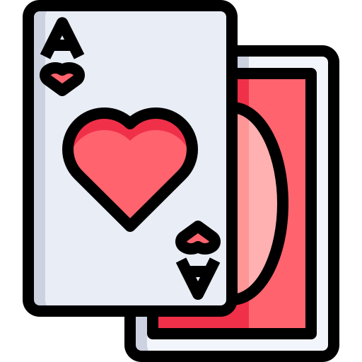 Poker cards Justicon Lineal Color icon