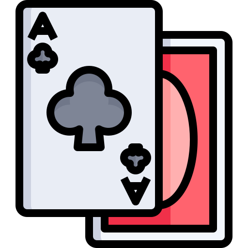 Poker cards Justicon Lineal Color icon
